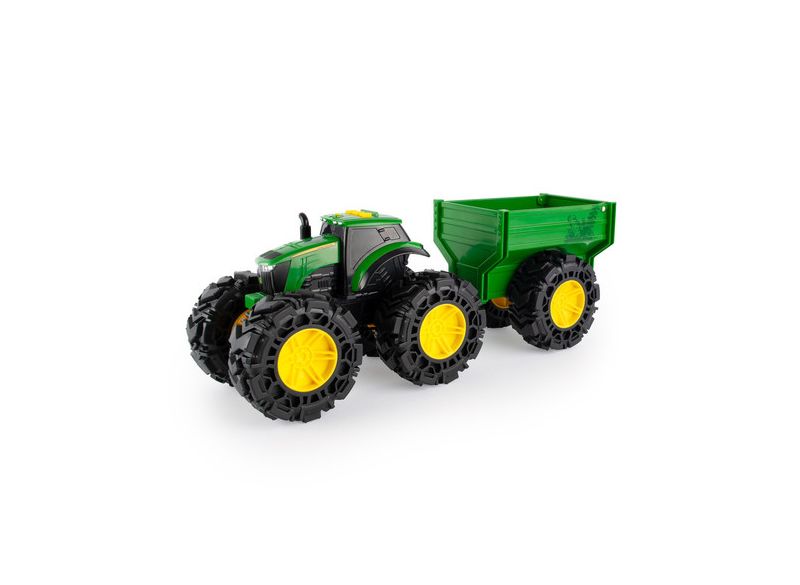 Monster Treads tractor met aanhangwagen
