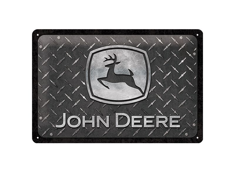 Tin plaat "John Deere diamond" middelgroot