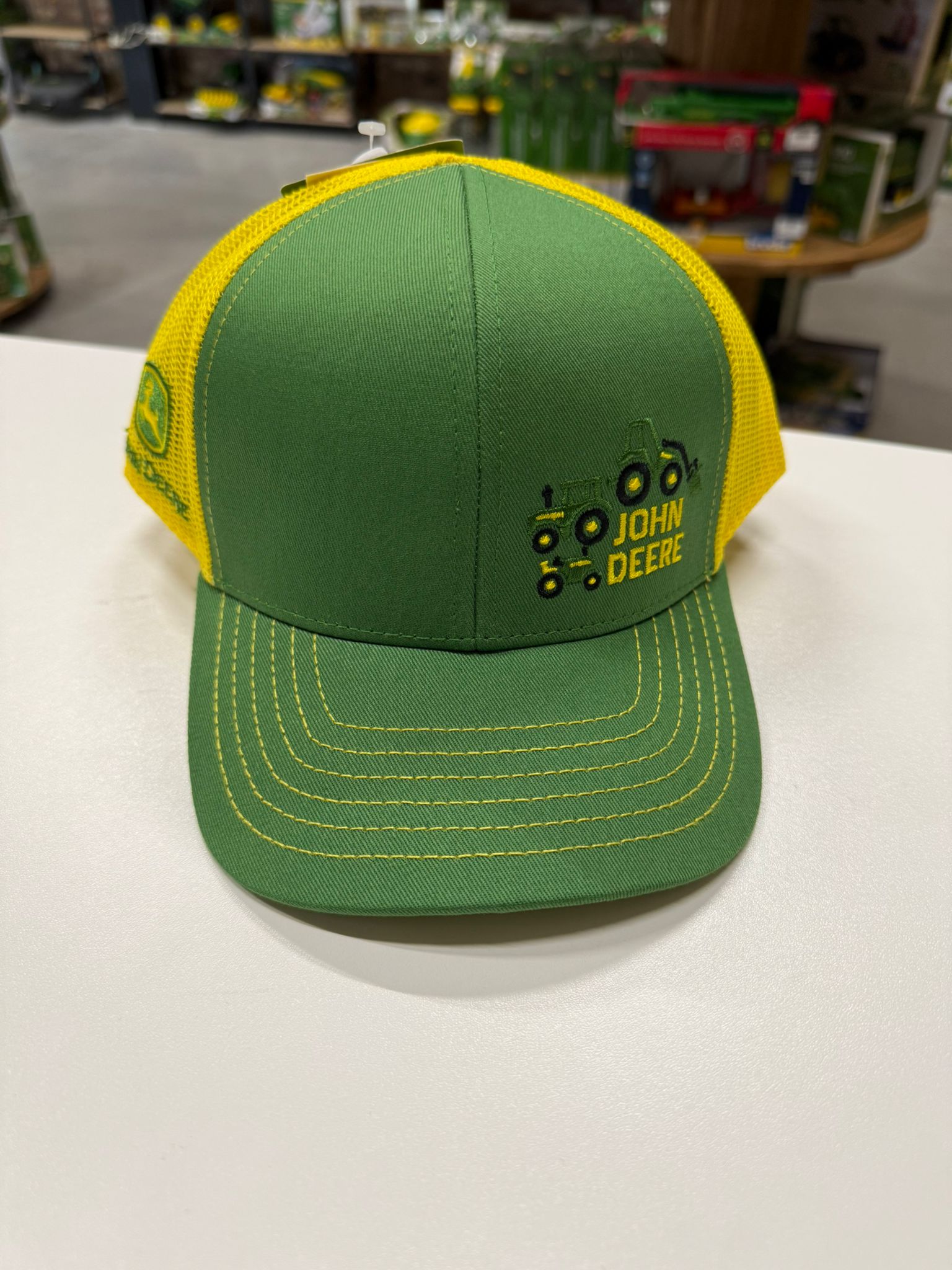 Pet trucker kids geel-groen